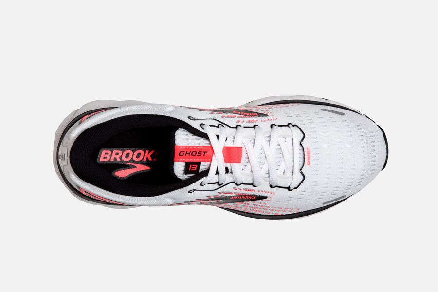 Brooks Ghost 13 Road Löparskor Dam - Vita/Rosa/Svarta - 8562-BQUMC